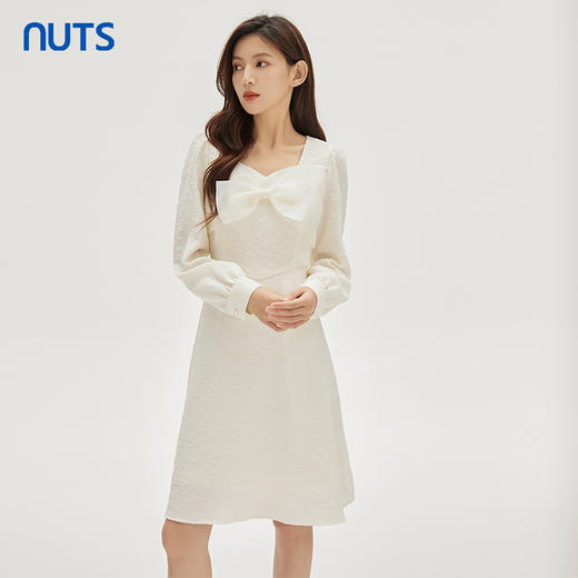 NUTS春秋季新款时尚气质甜美学院风公主裙长袖连衣裙女333102127 商品图0