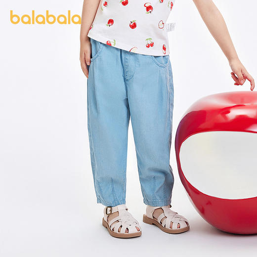 巴拉巴拉童装儿童裤子男童长裤女童夏装薄款2025新款牛仔裤防晒潮 商品图2
