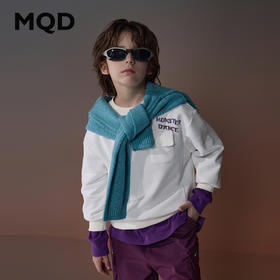 【MQD】【设计师系列】童装男童卫衣春秋装款儿童圆领长袖上衣