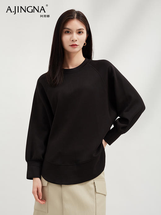 【松弛调性】阿菁娜实力穿搭C位自带显瘦卫衣F30C302017 商品图0
