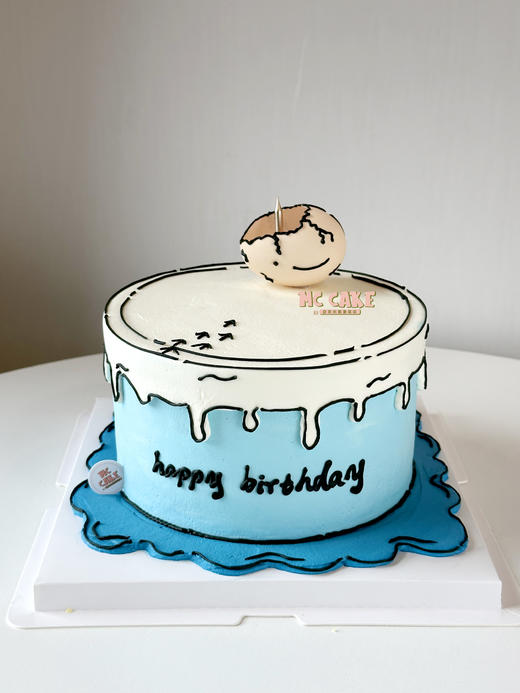 破壳漫画风手绘蛋糕/破壳蛋糕 商品图1