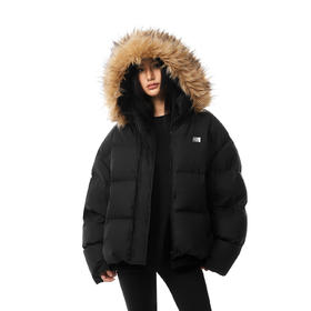 FDR官方店 R字可拆卸毛领羽绒服男女秋冬季加厚情侣装面包服外套