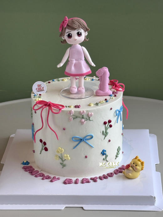 龙宝宝周岁/小女孩人偶定制蛋糕 商品图1