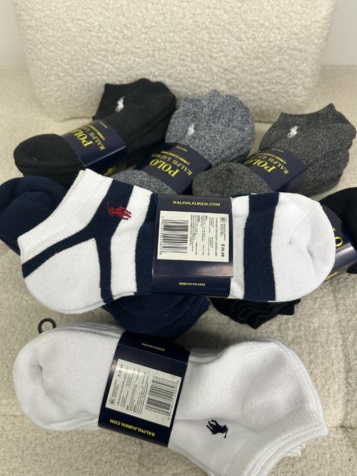 【6双装】马球短筒袜 小马刺绣标 美式休闲日单毛巾底 特惠 PT-1186 商品图2