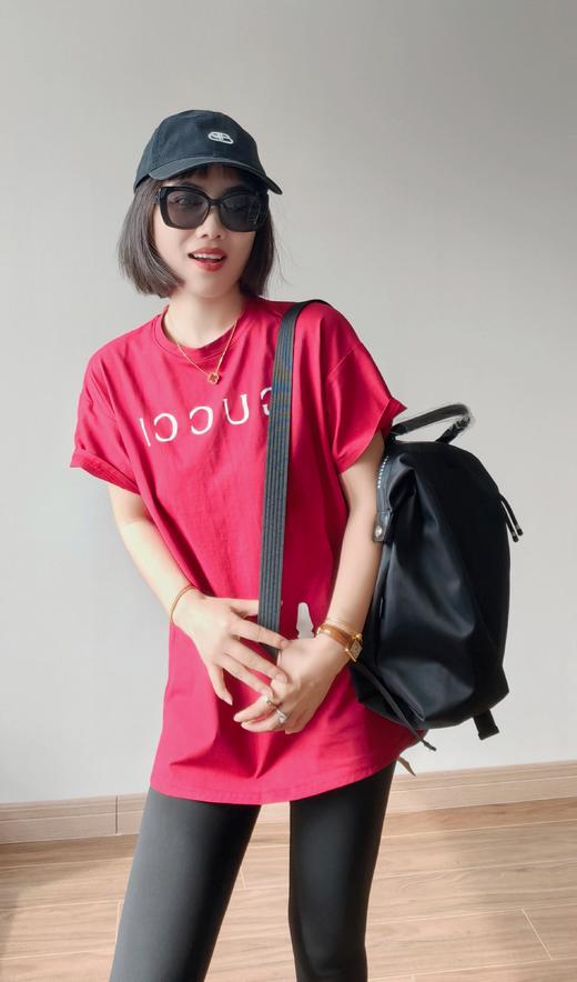 𝐆𝐮*‎𝐜𝐜𝐢幸运红短袖T❗️𝟮𝟬𝟮𝟱幸运红 商品图1
