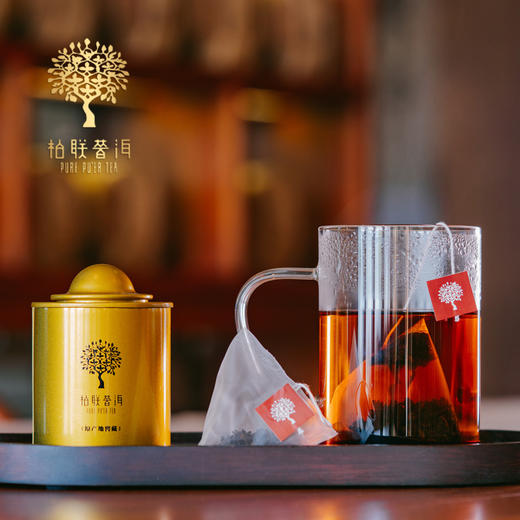 柏联普洱 茶叶 宫廷养心金罐枣香普洱茶熟茶散茶迷你罐装袋泡茶便携装30g 商品图1