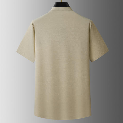 【封口款】【DDP】大依优型大码套头立领短袖衬衫男加肥大码中国风盘扣衣服胖子夏装上衣 商品图3