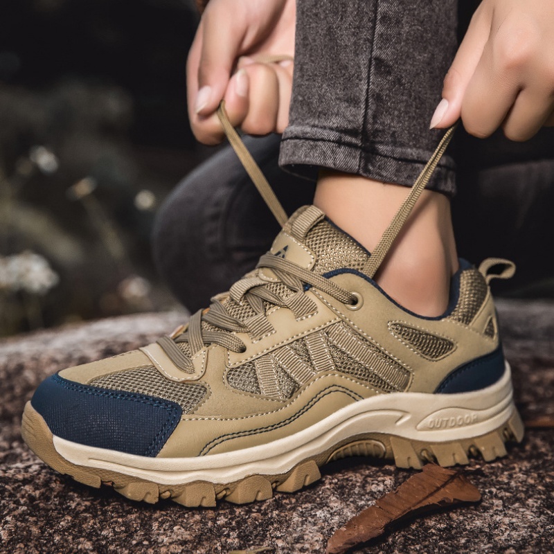 【高弹缓震 透气网孔 平稳抓地】山系徒步休闲登山鞋
