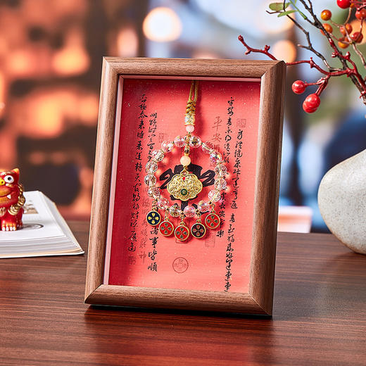 【金色吊坠！寓意好运】招财礼品旅游纪念品文创相框摆件摆件抖音小红书商务送礼伴手礼。ry 商品图8