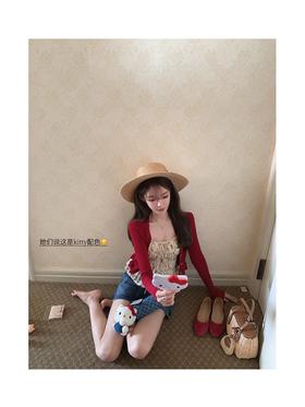 金蘑菇菇 Denim blue爱心牛仔的夏天/牛仔半裙&牛仔裤&短裤夏季女