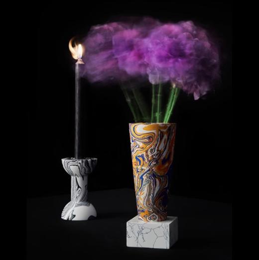 TomDixon复古轻奢大理石堆栈香薰蜡烛烛台室内摆件生日礼盒Swirl 商品图0