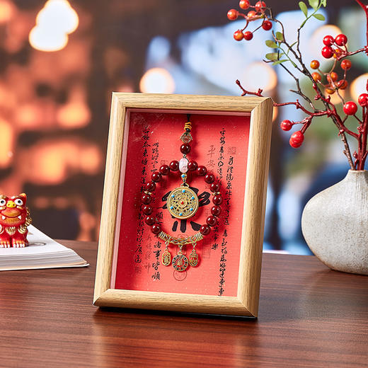 【金色吊坠！寓意好运】招财礼品旅游纪念品文创相框摆件摆件抖音小红书商务送礼伴手礼。ry 商品图12