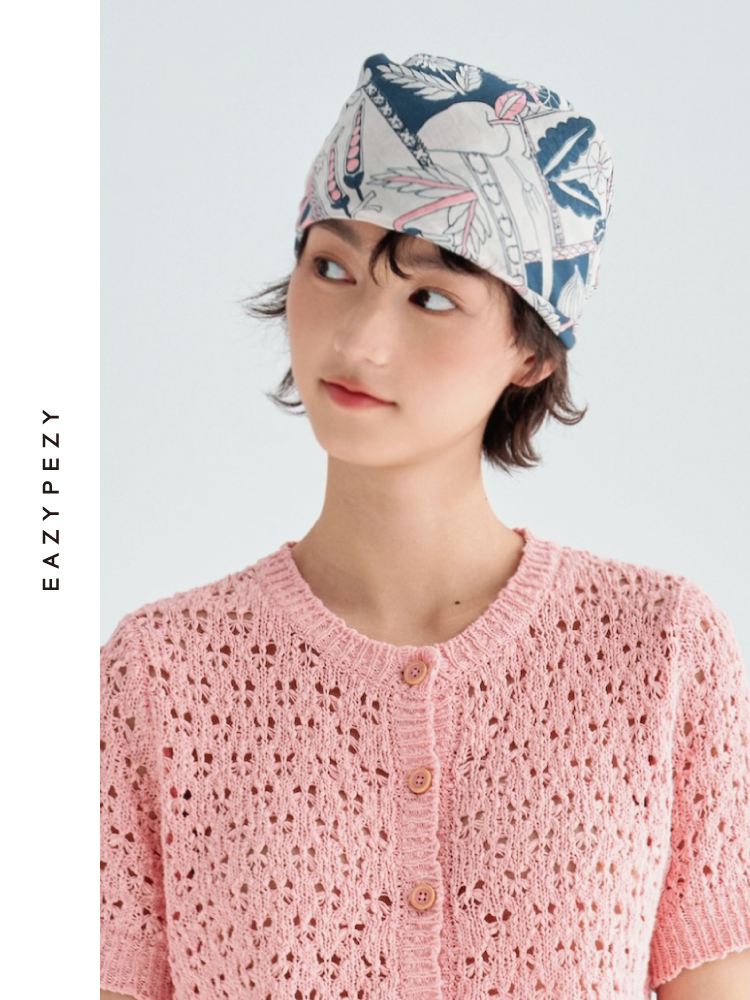 巴塞罗那的夏天丝棉印花小方巾