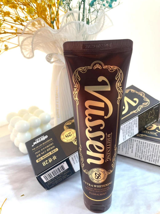 🌈 韩国牙医推荐！原装进口【VUSSEN维森28美白牙膏80g/支】❗️ 💫美白去垢💫去除口气💫抑制牙菌斑  ✅防止吸附污渍及长久保持美白效果  ✅可恢复变白正畸后已变色的牙齿 商品图3