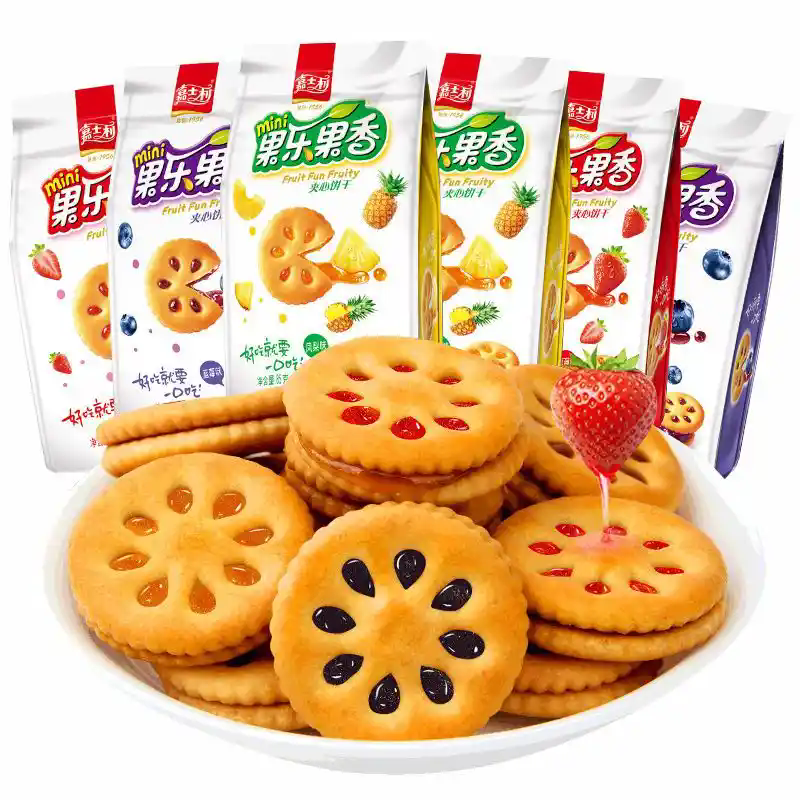 嘉士利85G果乐果香夹心饼干