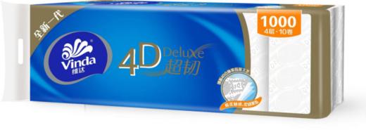 维达超韧无芯卫生卷纸四层100克10卷装（1000g） 商品图0