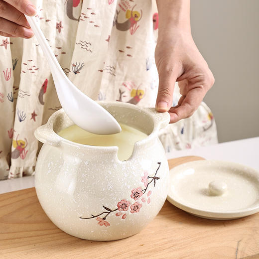 【雪花釉猪油罐】耐高温猪油罐陶瓷手绘釉下彩一件代发油泼辣子辣椒罐盐罐调味罐 商品图1