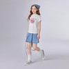 笛莎Deesha 童装女童半身裙2025夏新款女童浅牛仔百褶牛仔裙 商品缩略图2
