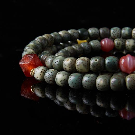 普陀山书院 菩提手串 祈福手串  菩提108珠买  一送一（送福慧卷轴） 商品图4