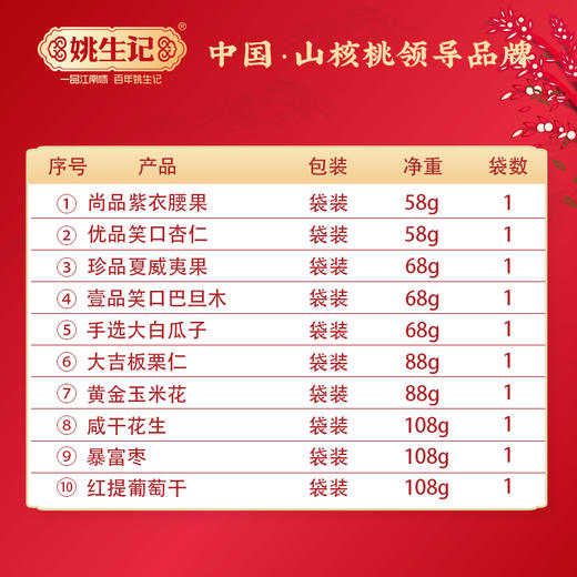 姚生记 春日漫游包820g/10袋装 商品图1