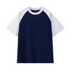 【任选两件】美式复古纯棉插肩短袖T恤男女春夏新款重磅休闲宽松撞色情侣上衣 商品缩略图12