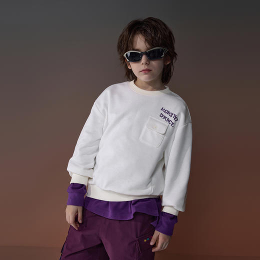 【MQD】【设计师系列】童装男童卫衣春秋装款儿童圆领长袖上衣 商品图2