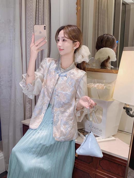 张心子【春日繁花】春夏重工绣花新中式国风背心马甲 U2502055 商品图4