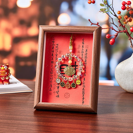 【金色吊坠！寓意好运】招财礼品旅游纪念品文创相框摆件摆件抖音小红书商务送礼伴手礼。ry 商品图11