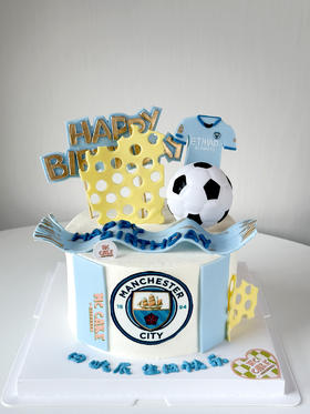 足球|曼城队足球蛋糕
