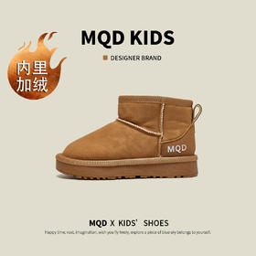 【ZY马骑顿】雪地靴短靴冬季新款加绒加厚皮面厚底防水防滑棉靴小短靴