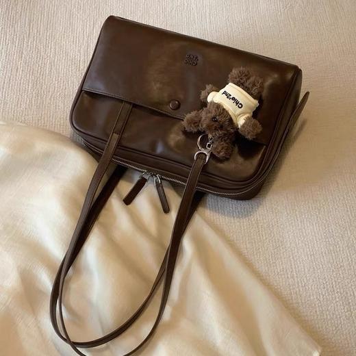 【复古大气，百搭时尚】巴赫站台枕头包包 女式新款复古 上班通勤手提大包-QQ 商品图3