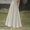 馥迦简约温柔白色半身裙 商品缩略图1
