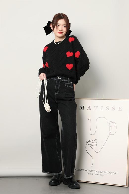 Stay2Weeks 立体爱心图案针织上衣 17769 商品图1