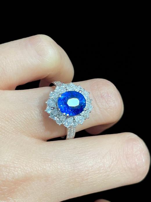 3.05ct刻面蓝宝石戒指 商品图2