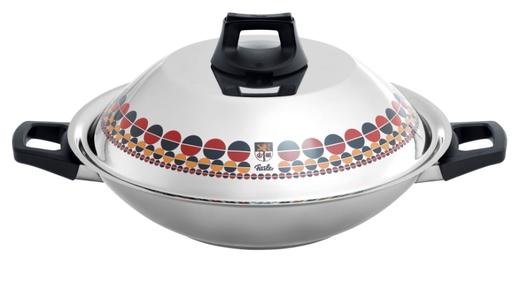 10楼菲仕乐        30cm鎏金炒锅含滤油架   吊牌价5980元   现5980元 商品图1