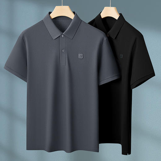 【棉质】【DPF】大依优型大码短袖POLO衫加肥大码商务半袖体恤棉质上衣宽松休闲男士胖子 商品图3