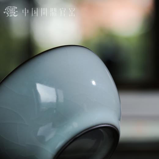 问鼎官窑北官月白雪璃杯 商品图3