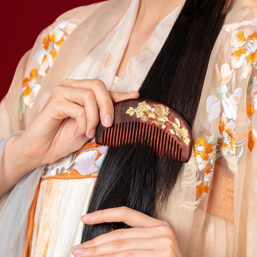 【故宫家居】如意鸿运镜子梳子礼盒文创生日新婚结婚订婚礼物送新人 商品图6