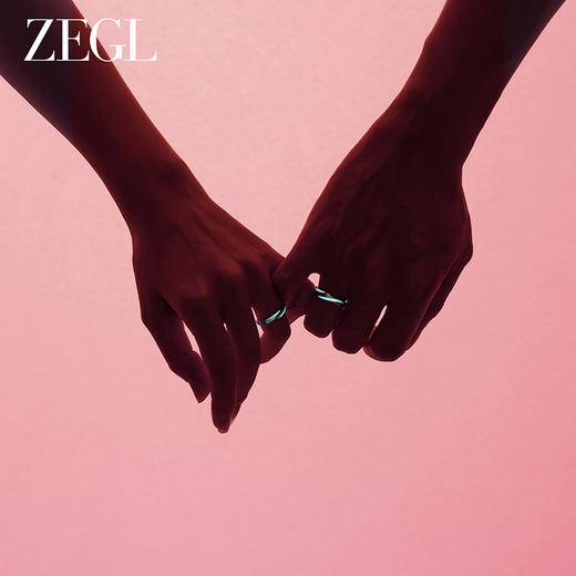 ZEGL设计师925银饰星辰光年小心语夜光情侣对戒指七夕送女友礼物 商品图2