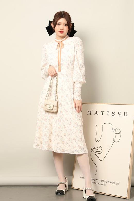 Le Malene 圆领法式田园连衣裙 17770 商品图1