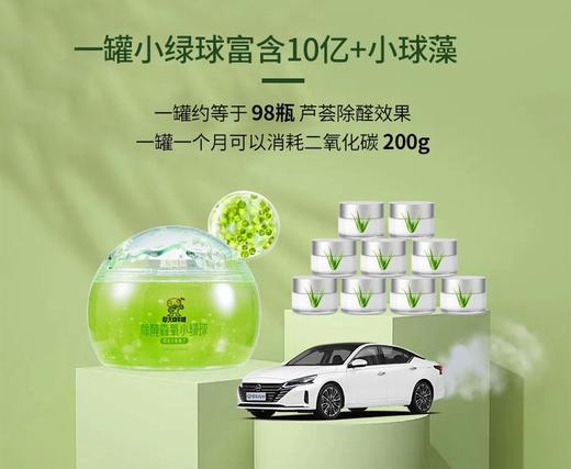 【多妈团购除醛森氧小绿球】天然活性移动氧吧  除醛除异味+释放负氧离子 富含30亿小球藻，一罐用恒久 24h除醛率高达98%，持久高效分解-和信泰达 商品图2