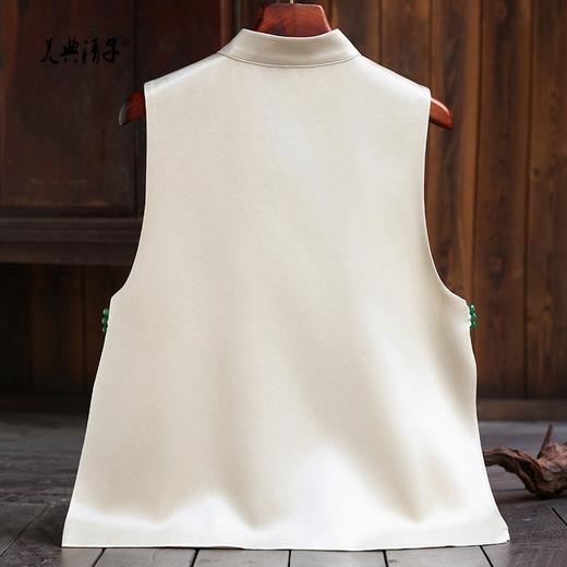 秋装新品新中式立领坎肩无袖重工精致刺绣背心马甲 商品图4