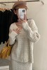 Le Malene 经典米白色针织上衣半裙套装 17788 商品缩略图6