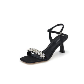 westory2024年夏季新款法式优雅细高跟凉鞋露趾高跟鞋凉鞋S24BG61981