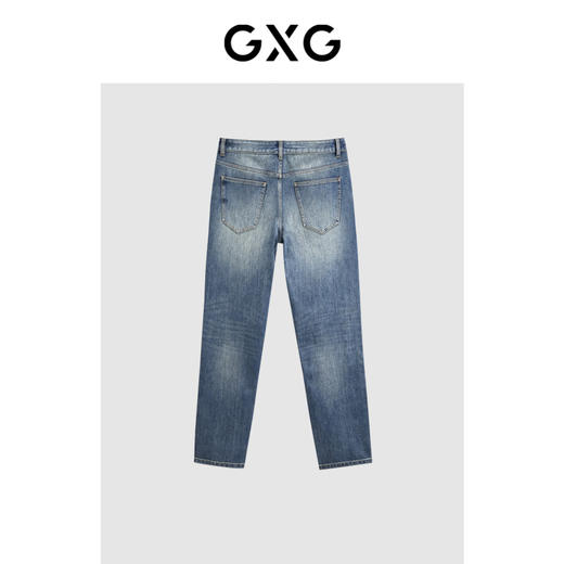 GXG男装 冬季热卖柔软舒适保暖经典直筒牛仔裤男长裤 商品图1