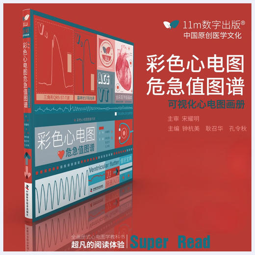 彩色心电图危急值图谱：可视化心电图画册 商品图0
