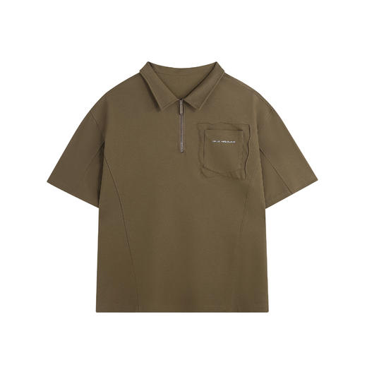 BJHG不计后果 重磅珠地棉短袖POLO衫男夏美式复古宽松简约运动t恤 商品图4