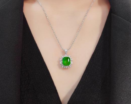 4ct刻面祖母绿吊坠 商品图3