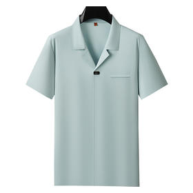 【封口款】【DDP】大依优型大码棉质短袖衬衫POLO衫潮流古巴领半袖衬衫男大码时尚上衣胖子休闲套头夏装