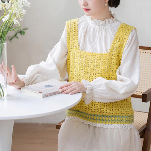 苏苏姐家素伊背心手工DIY编织钩针衣服毛线团自制材料包 商品图2